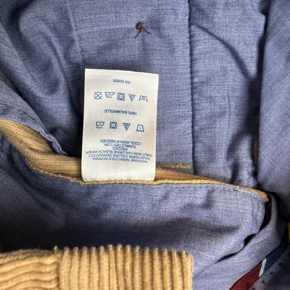 Lands End Mens 35 Traditional Fit Corduroy Pants Tan Khaki 100% Cotton - Picture 6 of 11